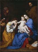 Jose de Ribera Mystische Hochzeit der Hl. Katharina von Alexandrien, Desposorios misticos de Santa Catalina de Alejandria. USA oil painting artist